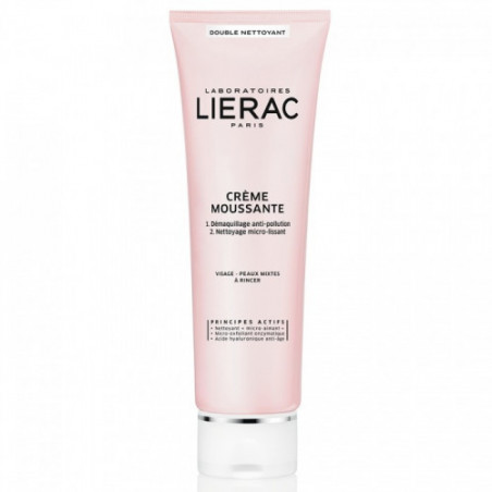 LIERAC CRÈME MOUSSANTE DOUBLE NETTOYANT 150 ML