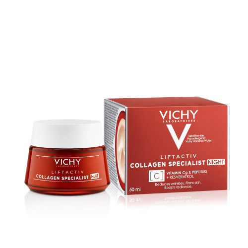 VICHY LIFTACTIV COLLAGEN SPECIALIST CREME DE NUIT ANTI RIDES + VITAMINE C 50ML