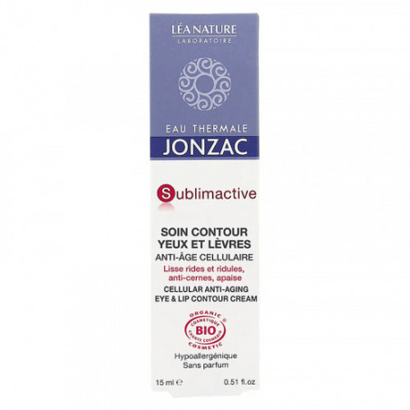 JONZAC SUBLIMACTIVE CONTOUR YEUX ET LEVRES ANTI-AGE 15ML