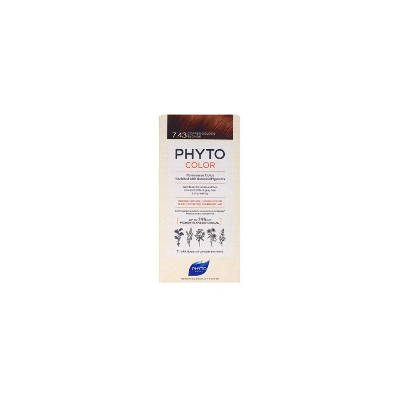 PHYTO PHYTOCOLOR 7.43 BLOND CUIVRÉ DORÉ 1 KIT