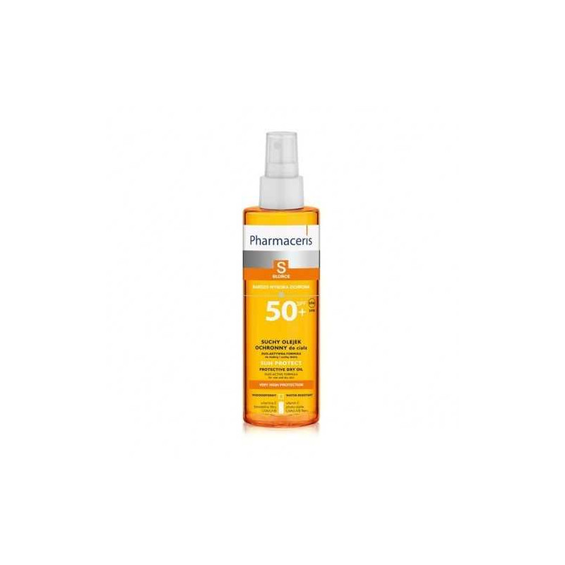 PHARMACERIS S HUILE SECHE SPF 50+ CORPS ET CHEVEUX 200ML