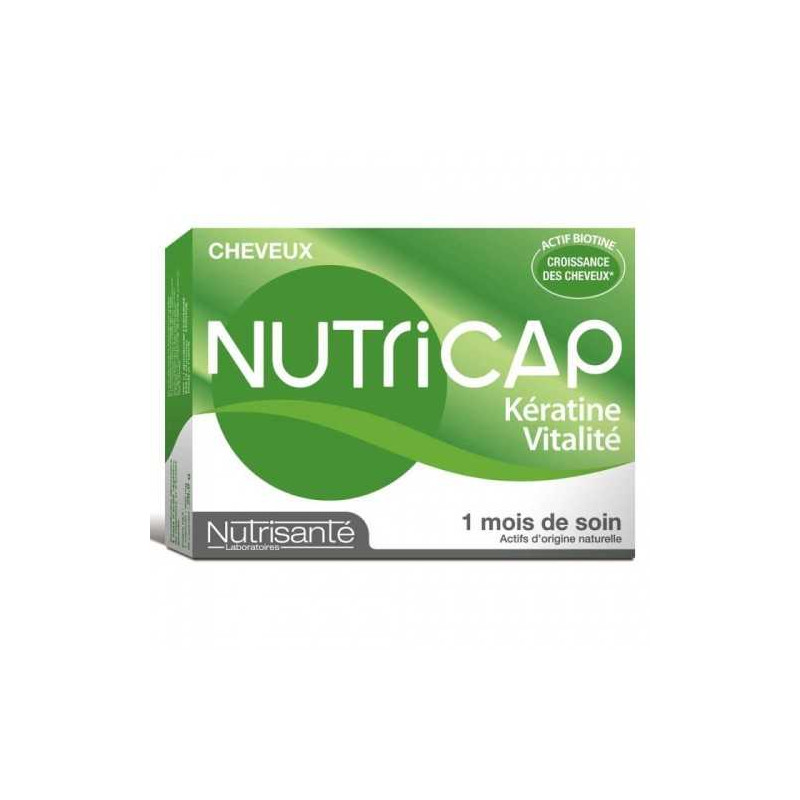 NUTRICAP KERATINE VITALITE CHEVEUX 30 CAPSULES