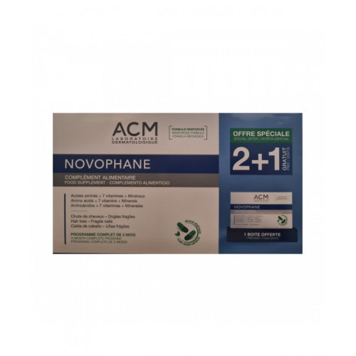 ACM NOVOPHANE ONGLES & CHEVEUX 180 GELULES (120+60 GRATUITES)