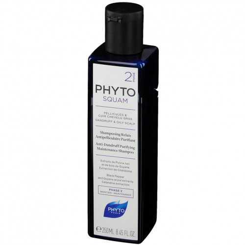 PHYTO PHYTOSQUAM SHAMPOOING ANTIPELLICULAIRE PURIFIANT 250ML