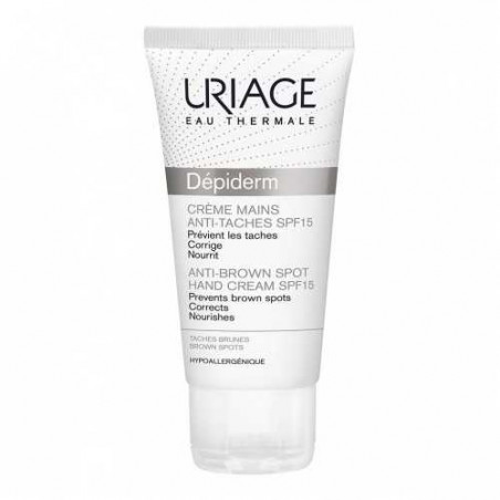 URIAGE DEPIDERM CREME MAINS ANTI-TACHES BRUNES SPF15 50ML