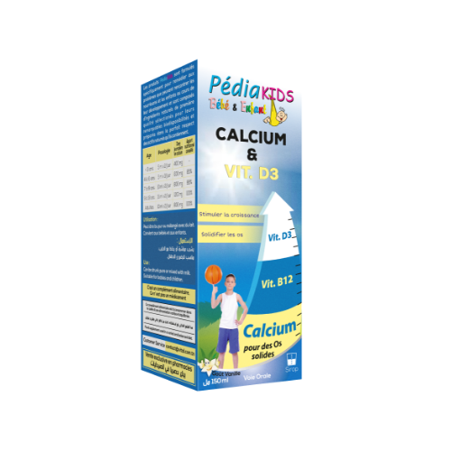 VITAL PEDIAKIDS CALCIUM & VIT D3 150 ML