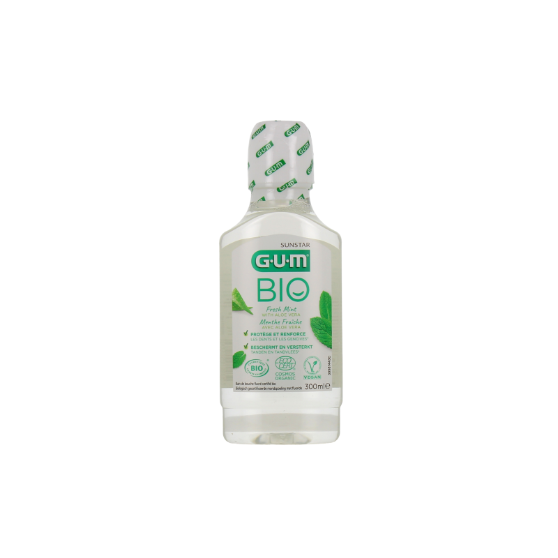 GUM BIO BAIN DE BOUCHE MENTHE FRAICHE AVEC ALOE VERA 300ML