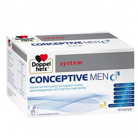 AKTIV DOPPEL HERZ CONCEPTIVE POUDRE DE SUPPLEMENT DE VITAMINES POUR HOMMES 30 SACHETS