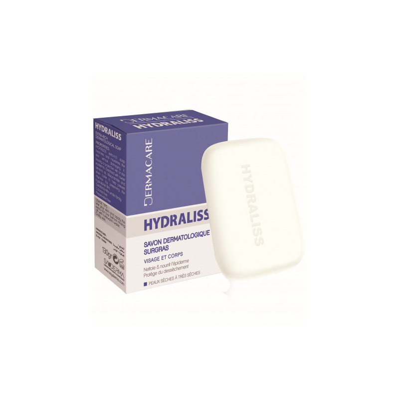 DERMACARE SAVON DERMATOLOGIQUE SURGRAS HYDRALISS 130 GR