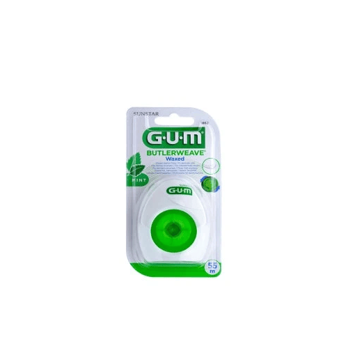 GUM FILS DENTAIRES PLATS CIRE MENTHOLE 55M 1855