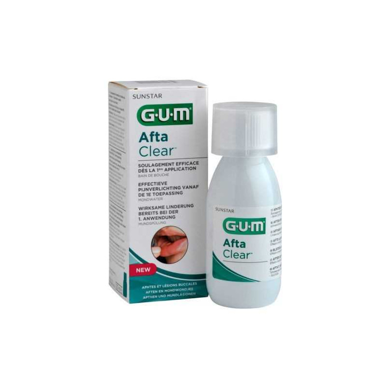 GUM AFTA CLEAR BAIN DE BOUCHE 120 ML