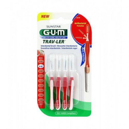 GUM BROSSETTE TRAVLER CYLINDRIQUE 0,8 MM (1314)