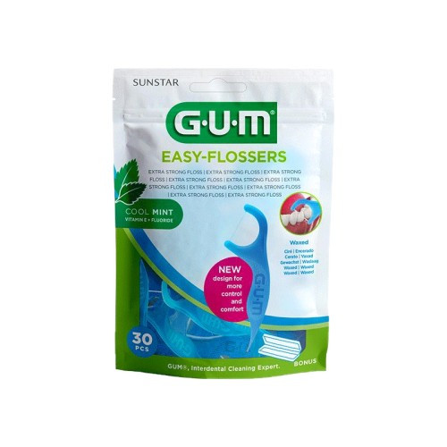 GUM EASY-FLOSSERS PORTE FIL DENTAIRE 30PCS (890)