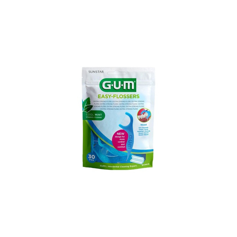 GUM EASY-FLOSSERS PORTE FIL DENTAIRE 30PCS (890)