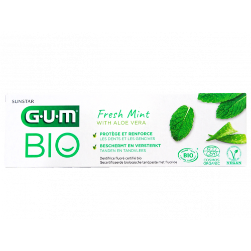 GUM BIO DENTIFRICE FRESH MINT WITH ALOE VERA 75ML