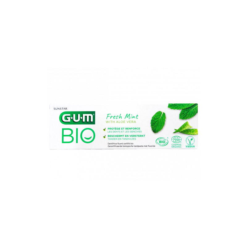 GUM BIO DENTIFRICE FRESH MINT WITH ALOE VERA 75ML