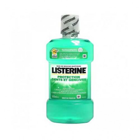 LISTERINE BAIN DE BOUCHE PROTECTION DENTS ET GENCIVES MENTHE FRAICHE 500ML