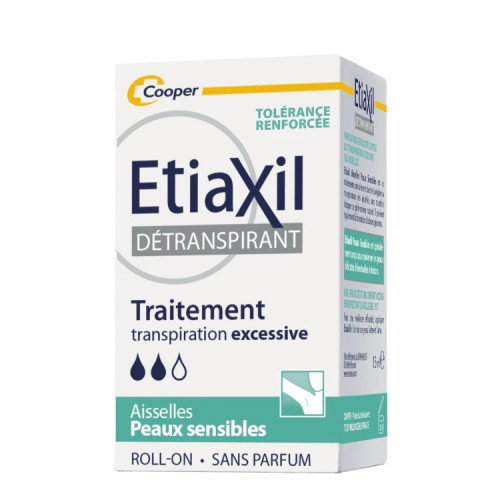 ETIAXIL ROLL-ON DETRANSPIRANT AISSELLES PEAUX SENSIBLES 15ML