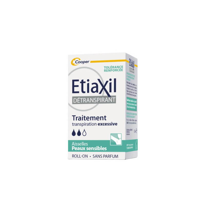 ETIAXIL ROLL-ON DETRANSPIRANT AISSELLES PEAUX SENSIBLES 15ML