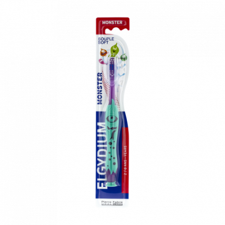 ELGYDIUM MONSTER KIDS BROSSE A DENTS SOUPLE 2/6 ANS