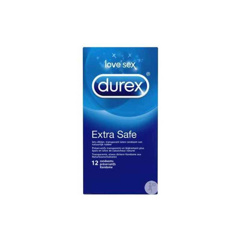 DUREX PRESERVATIF EXTRA SAFE BT 12