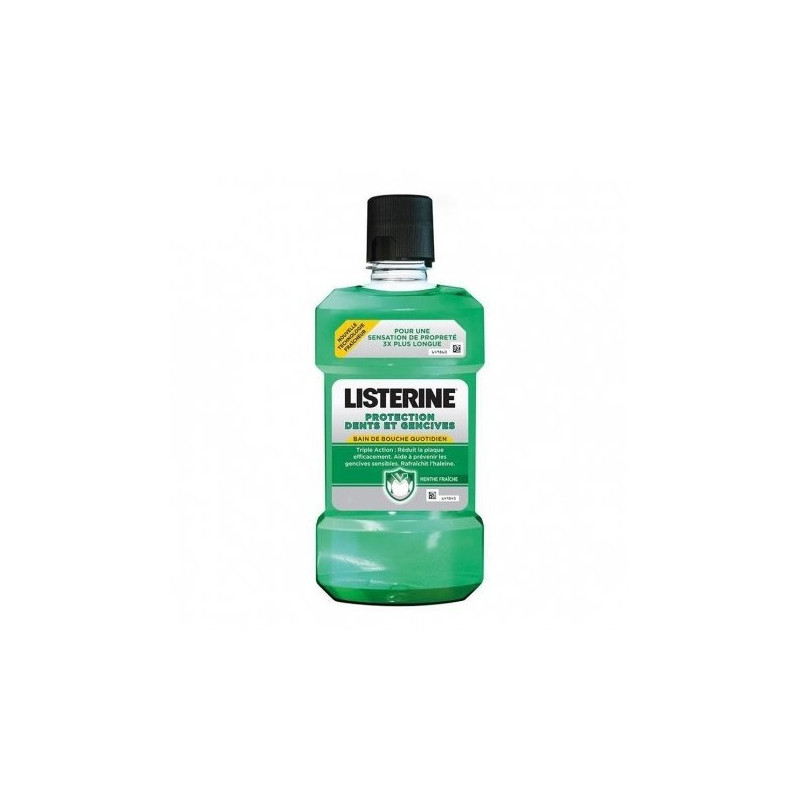 LISTERINE BAIN DE BOUCHE PROTECTION DENTS ET GENCIVES 250ML