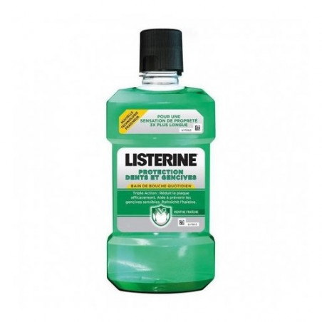 LISTERINE BAIN DE BOUCHE PROTECTION DENTS ET GENCIVES 250ML