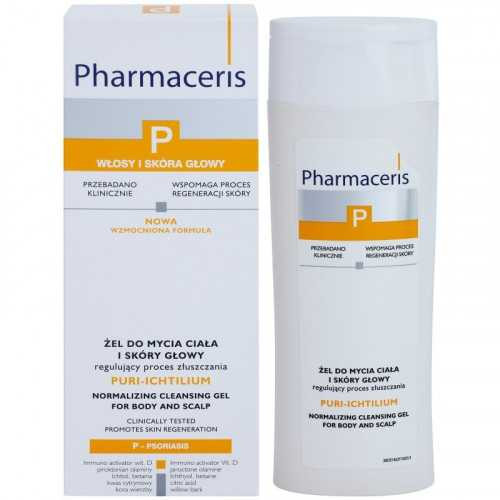 PHARMACERIS PURI-ICHTILIUM GEL DOUCHE SHAMPOING 250ML