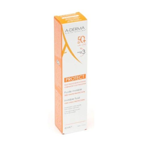 A-DERMA PROTECT FLUIDE INVISIBLE SPF 50+ 40ML