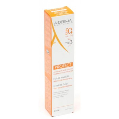 A-DERMA PROTECT FLUIDE INVISIBLE SPF 50+ 40ML