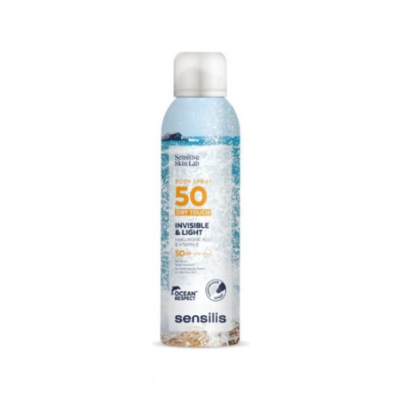 SENSILIS SUN SECRET BODY SPRAY TOUCHER SEC SPF50+ 200ML