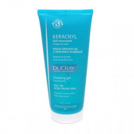 DUCRAY KERACNYL GEL MOUSSANT VISAGE ET CORPS 200ML