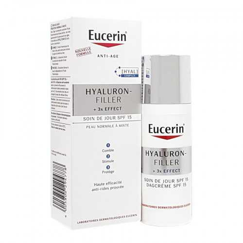 EUCERIN HYALURON-FILLER 3 EFFECT SOIN DE JOUR PEAUX NORMALES A MIXTES 50ML