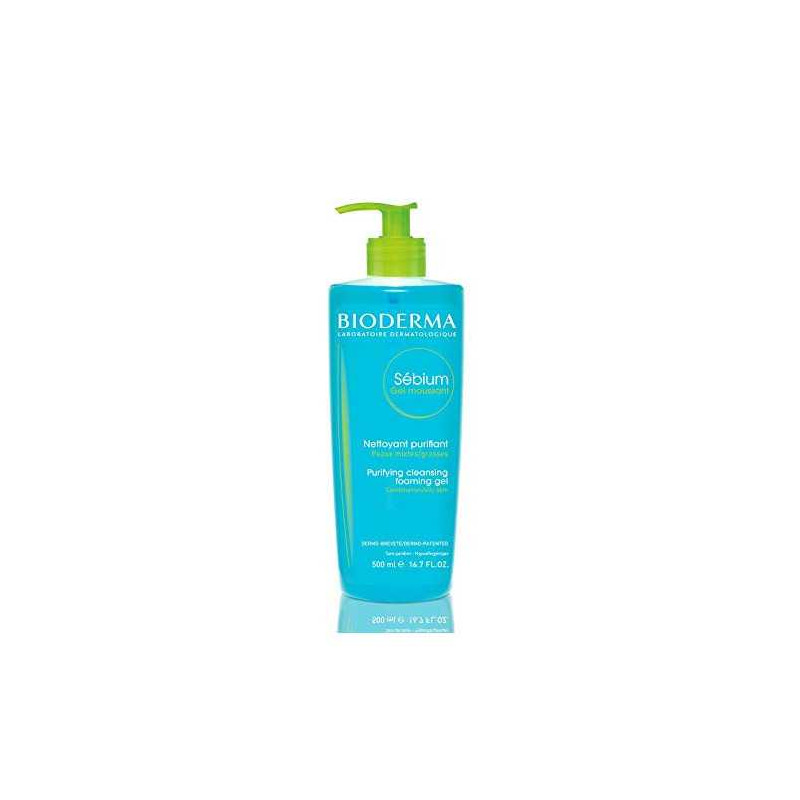 BIODERMA SEBIUM GEL MOUSSANT PURIFIANT POMPE 500ML