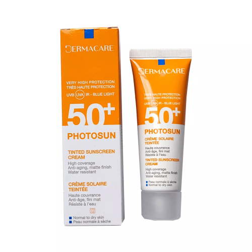 DERMACARE PHOTOSUN CREME PROTECTRICE TEINTEE 01 SPF 50 PEAU NORMALE A SECHE