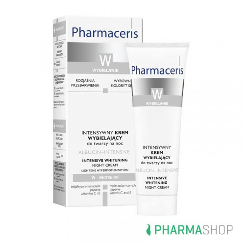 PHARMACERIS W ALBUCIN INTENSIVE CREME DE NUIT ECLAIRCISSANTE 30ML