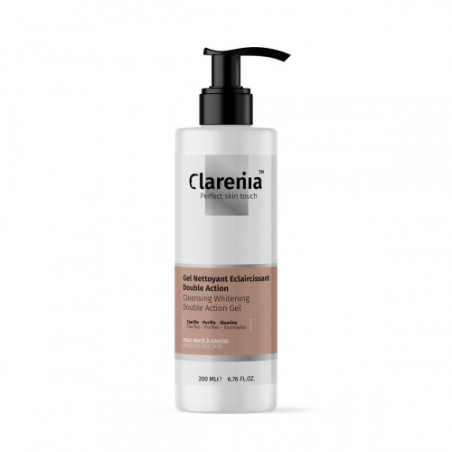 CLARENIA GEL NETTOYANT ECLAIRCISSANT DOUBLE ACTION PNS 200ML