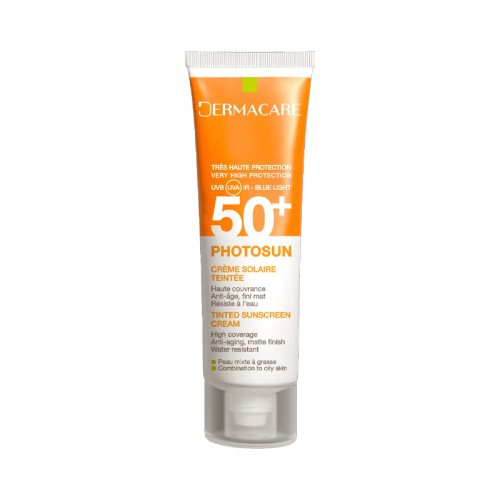 DERMACARE PHOTOSUN 01 CREME SOLAIRE TEINTE PEAUX MIXTES A GRASSES SPF 50+ 50ML