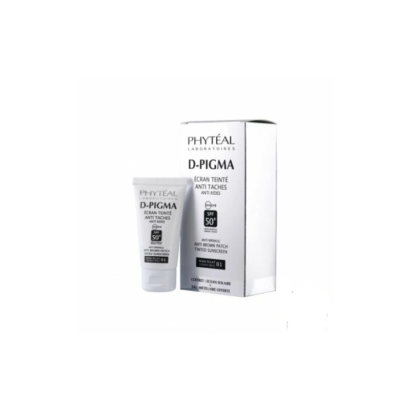 PHYTEAL DPIGMA ECRAN TEINTE BEIGE ECLAT SPF50+EAU MICELLAIRE A L'ALOE VERA 150ML (OFFERTE)