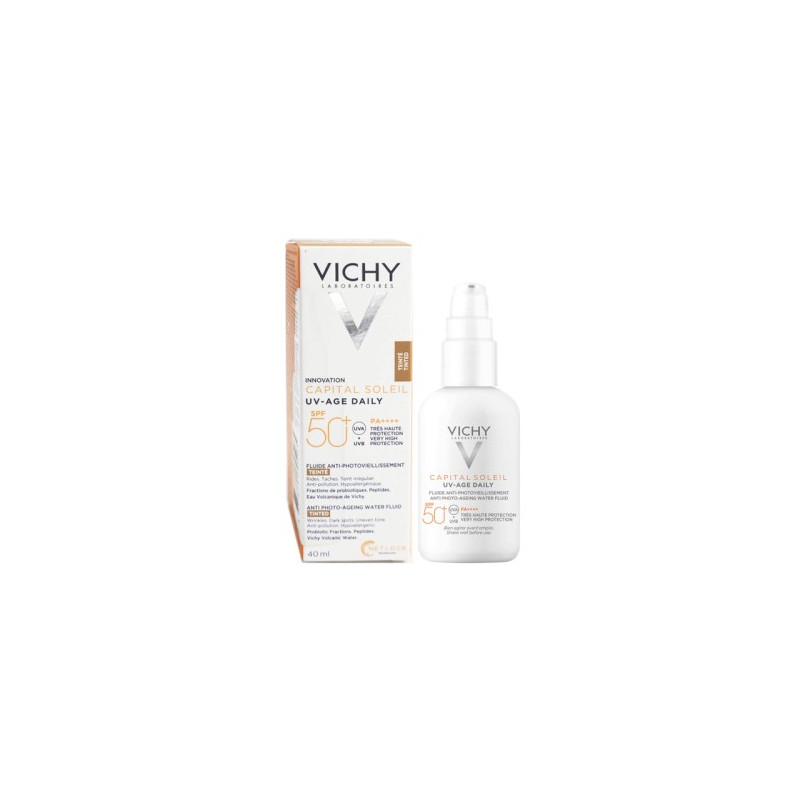 VICHY CAPITAL SOLEIL UV AGE DAILY FLUIDE TEINTE ANTI PHOTOVIEILLISSEMENT SPF50+ 40ML