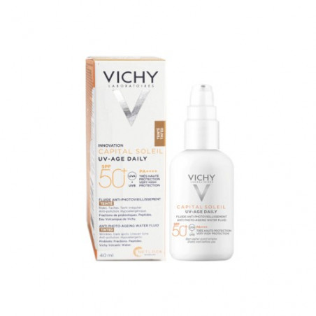 VICHY CAPITAL SOLEIL UV AGE DAILY FLUIDE TEINTE ANTI PHOTOVIEILLISSEMENT SPF50+ 40ML