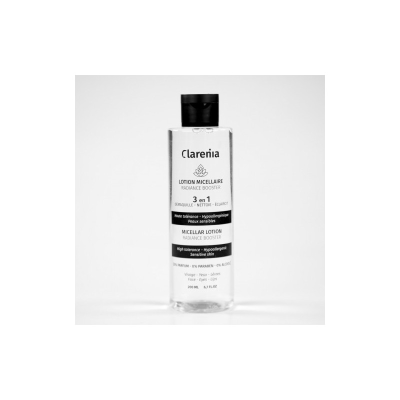 CLARENIA EAU MICELLARE RADIANCE BOOSTER 3EN1 200ML