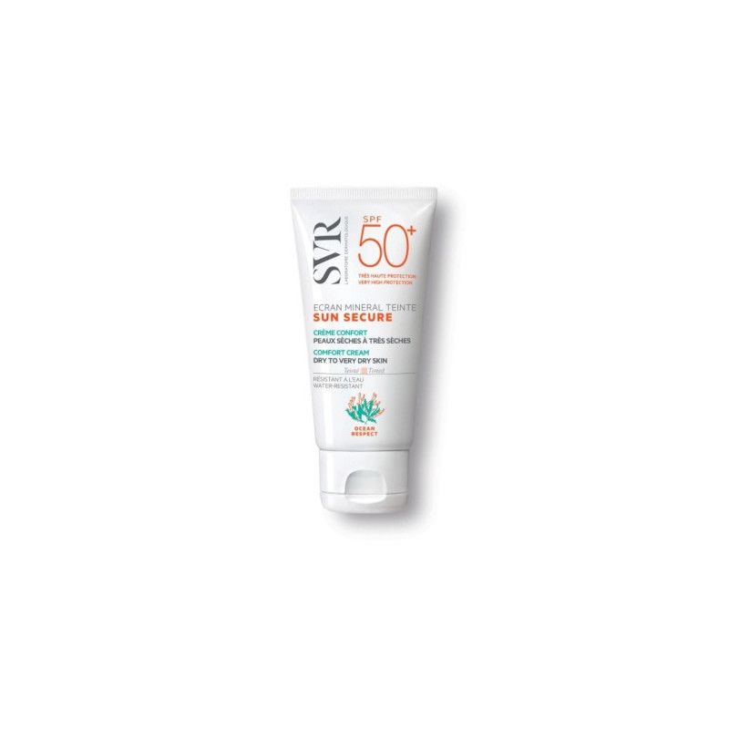 SVR SUN SECURE ECRAN MINERAL TEINTE PEAUX SECHES A TRES SECHES SPF50+ 50ML