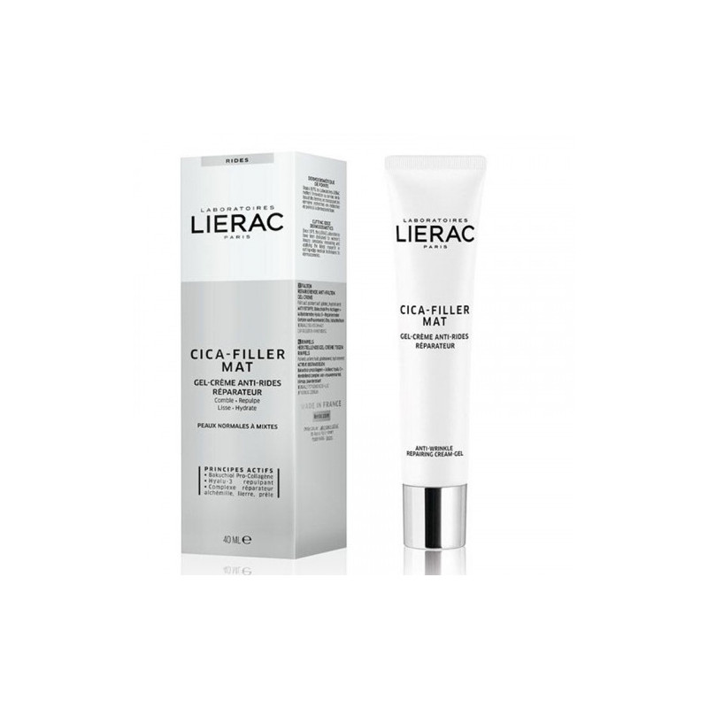 LIERAC CICA-FILLER GEL-CREME MAT ANTI-RIDES REPARATEUR 40ML