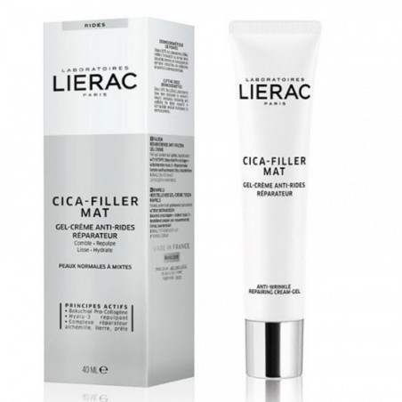 LIERAC CICA-FILLER GEL-CREME MAT ANTI-RIDES REPARATEUR 40ML