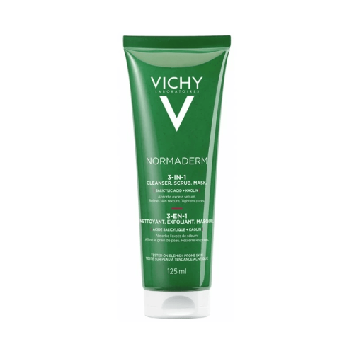 VICHY NORMADERM TRI-ACTIV 3 EN 1, 125ML