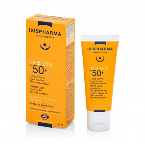 ISISPHARMA UVEBLOCK 50+ FLUIDE TEINTE 40ML