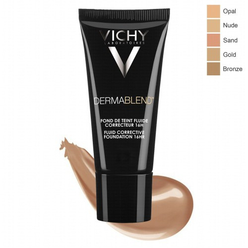 VICHY DERMABLEND FOND DE TEINT FLUIDE TEINTEE 25 NUDE 30ML