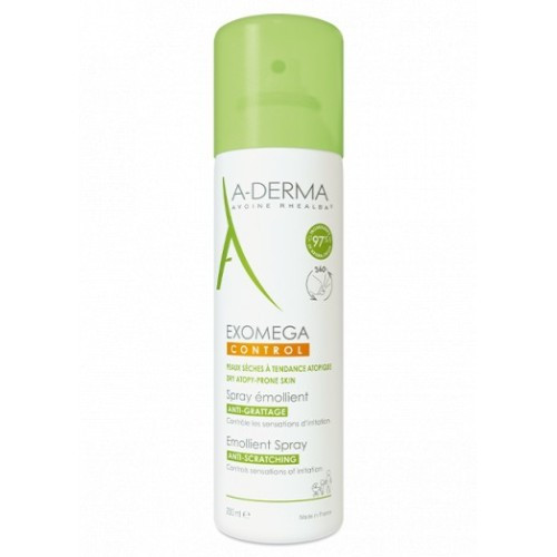 A-DERMA SPRAY EXOMEGA CONTROL EMOLLIENT ANTI-GRATTAGE PEAUX SECHES 200ML