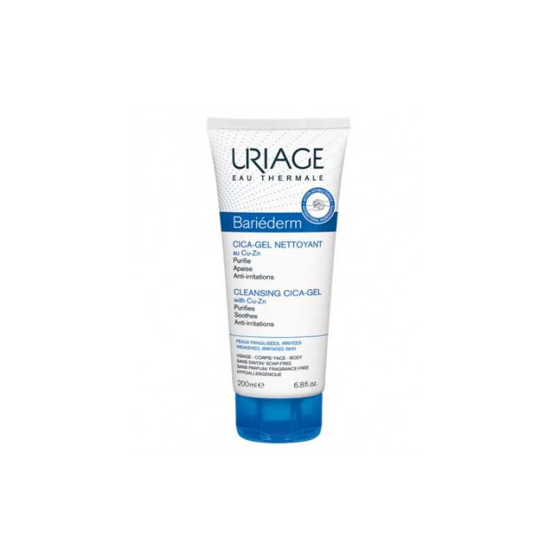 URIAGE BARIEDERM CICA GEL NETTOYANT 200ML